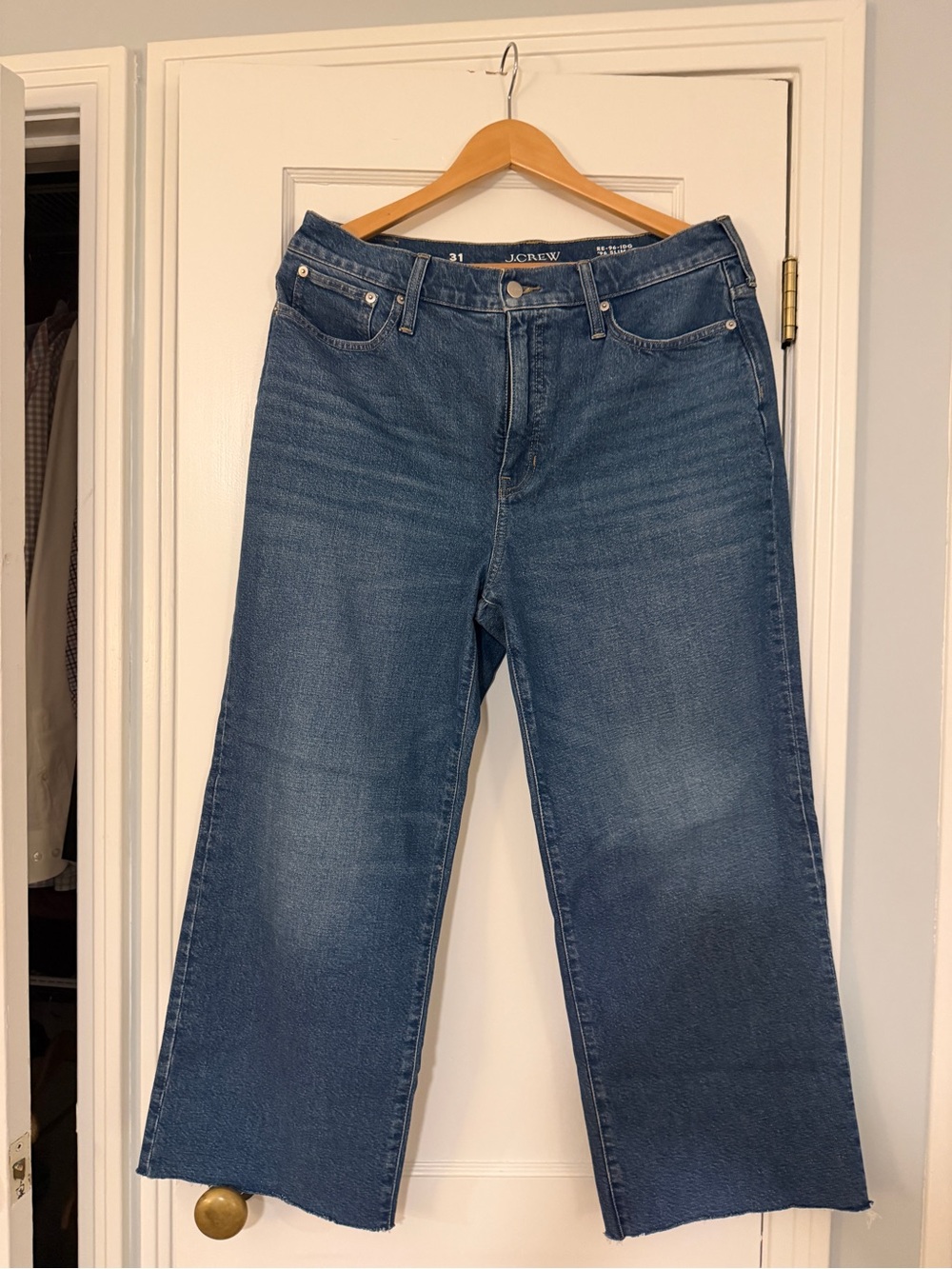 J.Crew Slim Wide Leg Blue Denim Jeans
